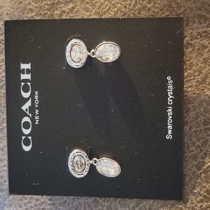 Coach Swarovski Crystal Earrings